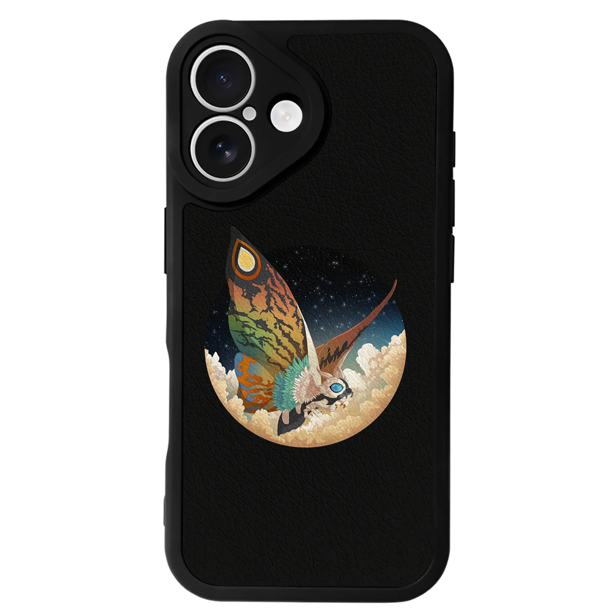 ゴジラ グッズ,モスラ - IPhone 16シリーズ対応 ・ シリコンスマホケース ・ レザー調 ・ 高精度フィット ・ 耐衝撃 ・ ワイヤレス充電対応 ・ 精密カット